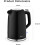 Swan Swan Wave Black Kettle Toaster & Microwave Set 6
