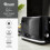 Swan Swan Wave Black Kettle Toaster & Microwave Set 3