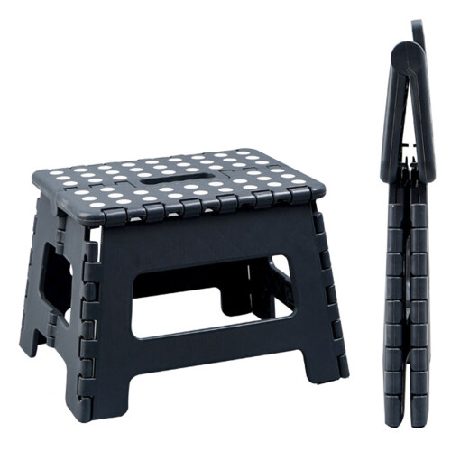 Versatile Step Stool, Folding Step Stool For Instant Height Boost, Heavy Duty Plastic Ensures Durability And Safety, Ergonomic Handle For Easy Carryin