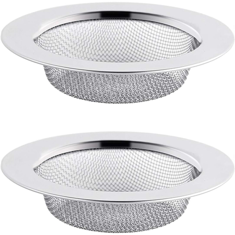 Rust-Free Stainless Steel Kitchen Sink Strainer, Mesh Drain Strainer, Designed For Micro-Perforation, Smooth Edge, Wide Rim, Dishwasher Safe (2Pcs) 9148971552904