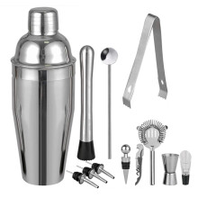 Entertainment Drink Mixing, 750Ml Cocktail Shaker Set, 12-Piece Stainless Steel 304 Bar Tools, Ideal For Home Bars And Party Hosting, Includes Stand