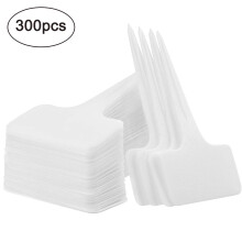 Paletti di identificazione per giardino, 300 pezzi 6x10 cm/2,36x3,96 pollici Etichette per piante resistenti, design a forma di T, riutilizzabili e