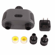 Programmable Sprinkler Timer with WiFi Connectivity and Voice Command Support, Features 2-Zone Operation and Intelligent Rain Detection for Efficient