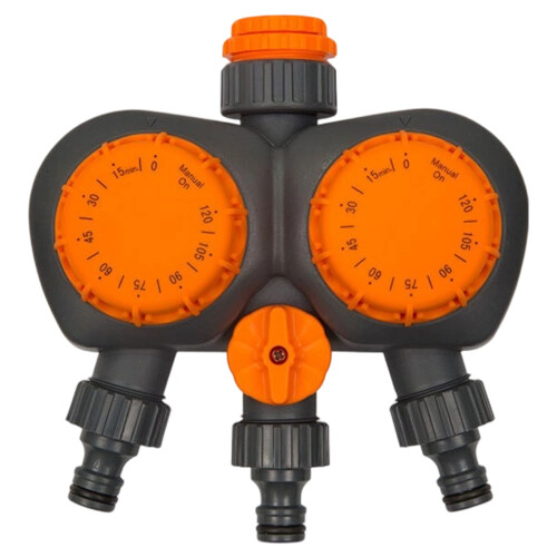Garden Hose Timer, Mechanical Water Timer for Lawn Drip Soaker Hose, Automatic Water Shut-off, Programmable Sprinkler Timer, Eco-friendly ABS Inner Co