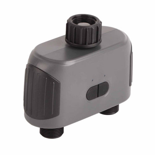 Programmable Sprinkler Timer with WiFi Connectivity and Voice Command Support, Features 2-Zone Operation and Intelligent Rain Detection for Efficient 2