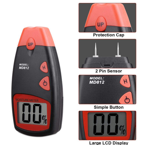Advanced Wood Hygrometer, Digital Moisture Meter With Wide Application For Comprehensive Measurement Needs 2