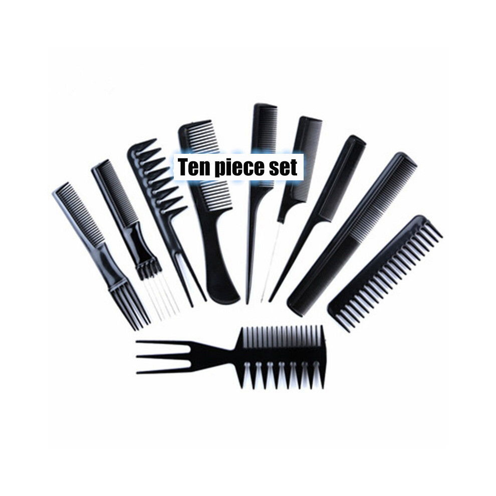 Unisex Black Glamorous Hairdressing Combs Assortment, Fine Teeth Comb For Precise Sectioning, Safe For Skin Combs, (A Stylist's Dream Set)
