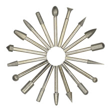 Veelzijdige, diamantgecoate roterende gereedschapsaccessoires, multifunctionele 20-delige set voor het bewerken van steen, glas en keramiek,