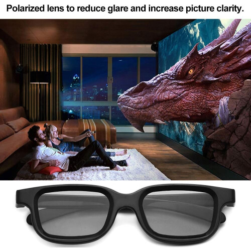 Κυκλική πόλωση RealD, πολωμένα γυαλιά Passive3D για άψογη συμβατότητα με συστήματα 2