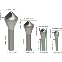 Professional Countersink Chamfer Tool, Versatile 4241 High Speed Steel Chamfering Drill Bits for Clean Cutting, Wide Range of Use for Wood, Plastic,