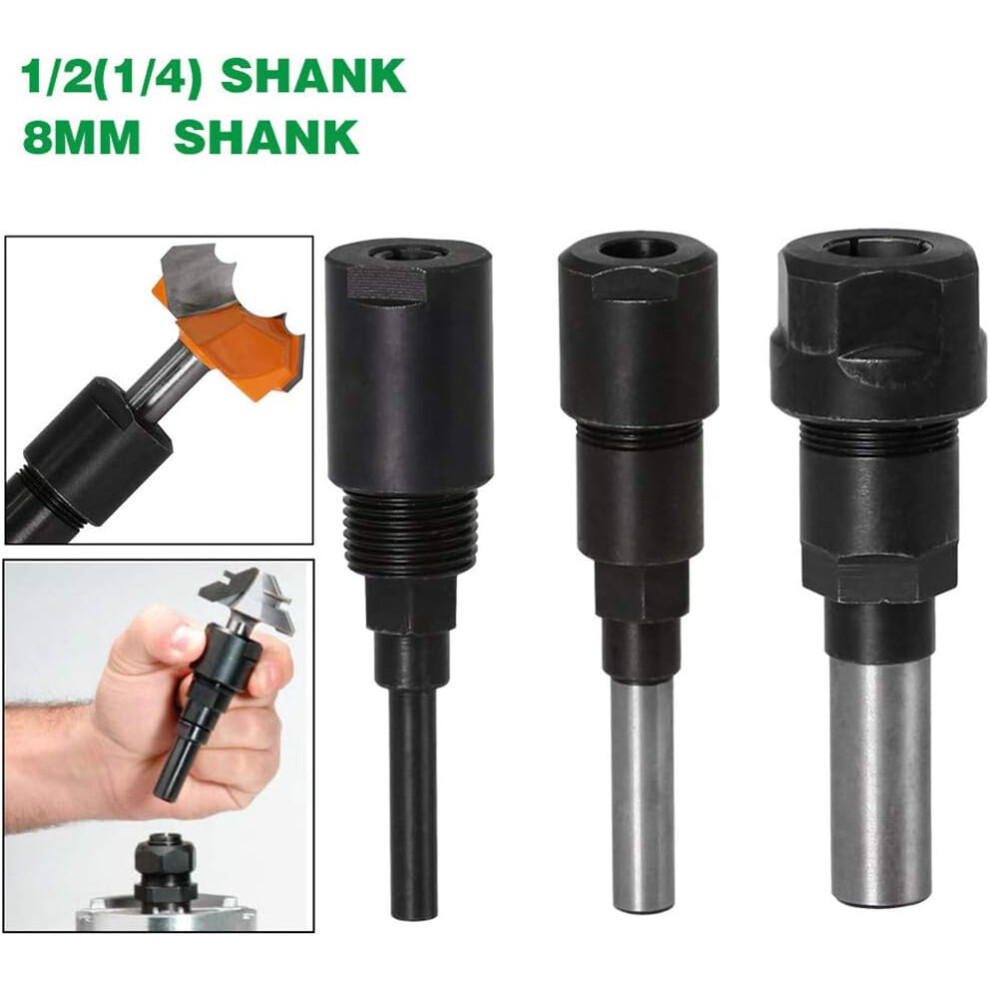 Router Bit Collet Extender, High Quality Material Milling Cutter Bit Chuck Extender Adapter Ensuring Easy To Use And Durability For Woodworking Tasks 9169997980083