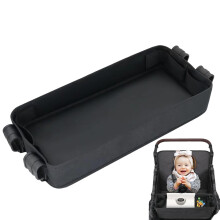 Snack Tray for Stroller  Stroller Tray Attachment  Cup Holder Snack Tray  Waterproof Faux Leather Side Cup Holders