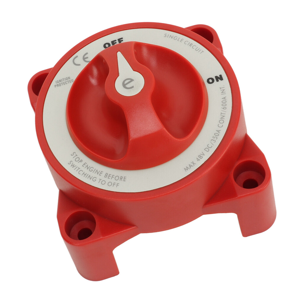 350A 48V Battery Disconnect Switch 2-Gear For Marine Rv Automotive Red 8401369103494