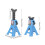 4Pcs Mini Jack Stand 1/24 Scale Blue 21x21x36-53mm 2