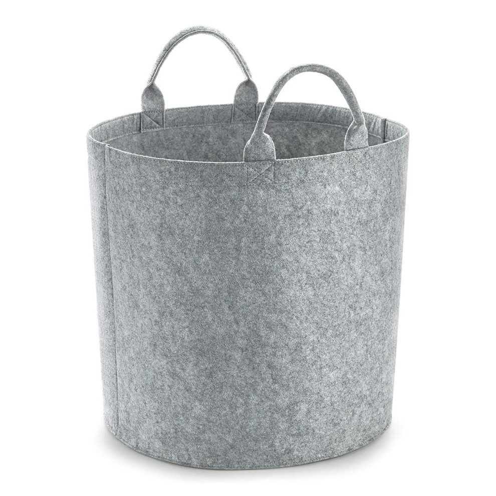 Bagbase (S, Grey Melange) Felt Trug