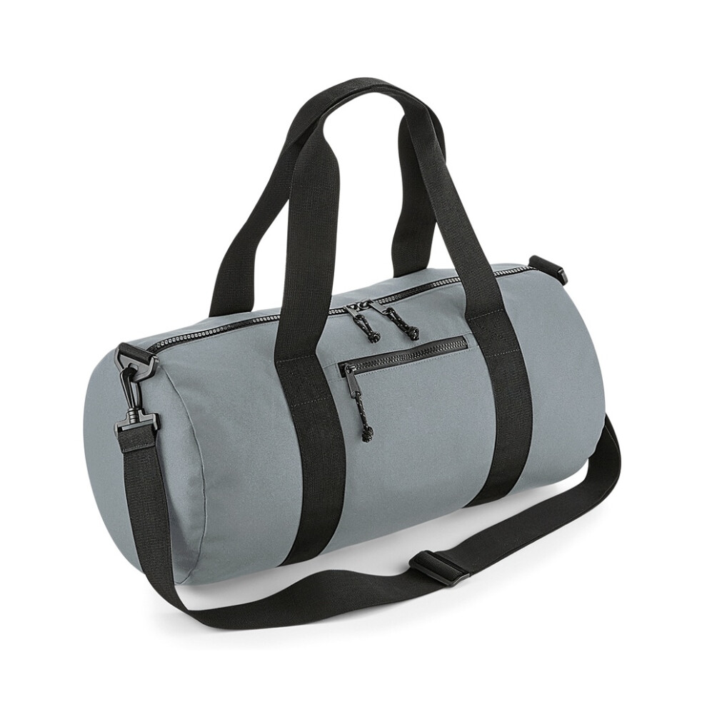 Bagbase (One Size, Pure ) Recycled Barrel Bag Grey