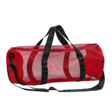 Waterproof Beach Bag Foldable Mesh Travel Cylindrical Sports Carrier Ventilated Sand Resistant Large Capacity Portable