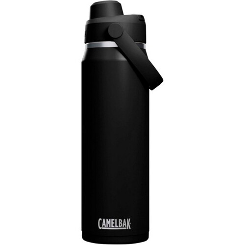 CamelBak (One Size, Solid Black) Camelbak Thrive Chug Stainless Steel 750ml Water Bottle
