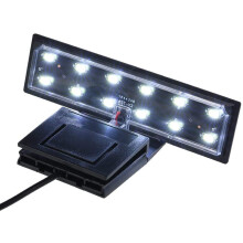 Lampada per acquario a LED bianchi e blu, design delicato per gli occhi, montaggio versatile per acquari con e senza cornice, chip LED di alta