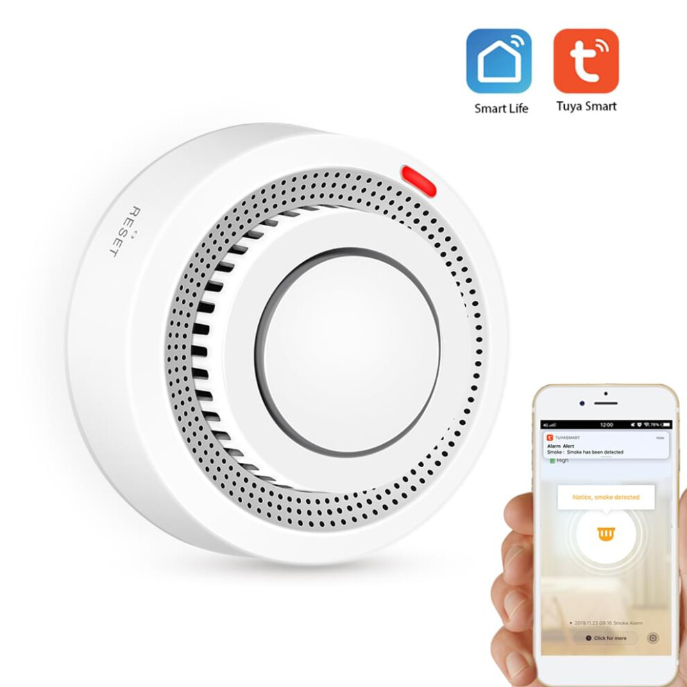 Fire Safety Companion, Smart Smoke Detector With 10-Year Lifespan, Mini And Compact Design For Discreet Placement, Wireless Interconnection For 9128293529723