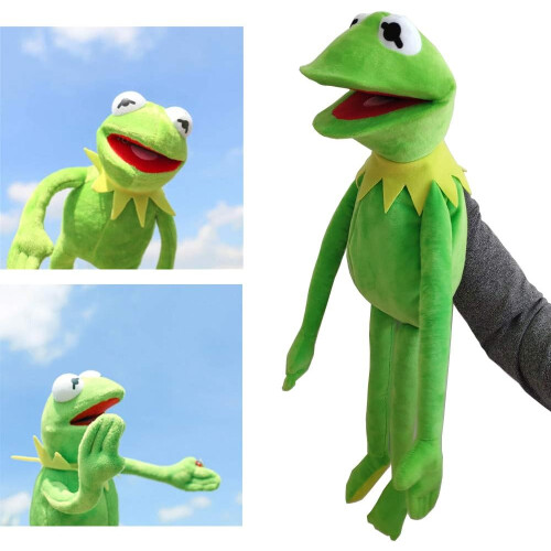 Μαριονέτα Kermit Frog, μαλακό βελούδινο παιχνίδι για εύκολο κράτημα, λεπτομερής