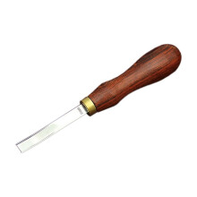 Lederen Rand Bevelers Leather Verdund Gereedschap, DIY Skiving Beveling Snijgereedschappen met Houten Handvat Trimmer Rood No.8