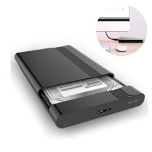 Gabinete para disco rígido para armazenamento seguro de dados, disco rígido externo portátil com ampla compatibilidade, design ultrafino para