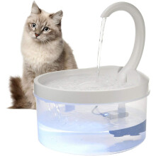 Elegante central de hidratação, bebedouro aquecido para animais de estimação com certificação de segurança, fonte de água sem fio para gatos