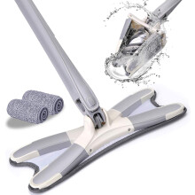 Mehrzweck-Mikrofasermopp, selbstauswringender Mini-Mopp mit handgeführtem Push-Pull-Design (kein Waschen nötig), X-förmige Mikrofaser für