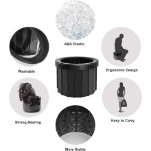 Tragbare Campingtoilette, neue, vielseitig einsetzbare Falt-Toilette für Outdoor-Abenteuer, schnell aufzubauende, robuste Reise-Toilette aus