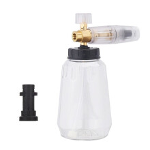 1L High Pressure Car Washer Foam Pot with Adapter for K Series 1/4 Quick Connect Adjustable Nozzle for Car Boat