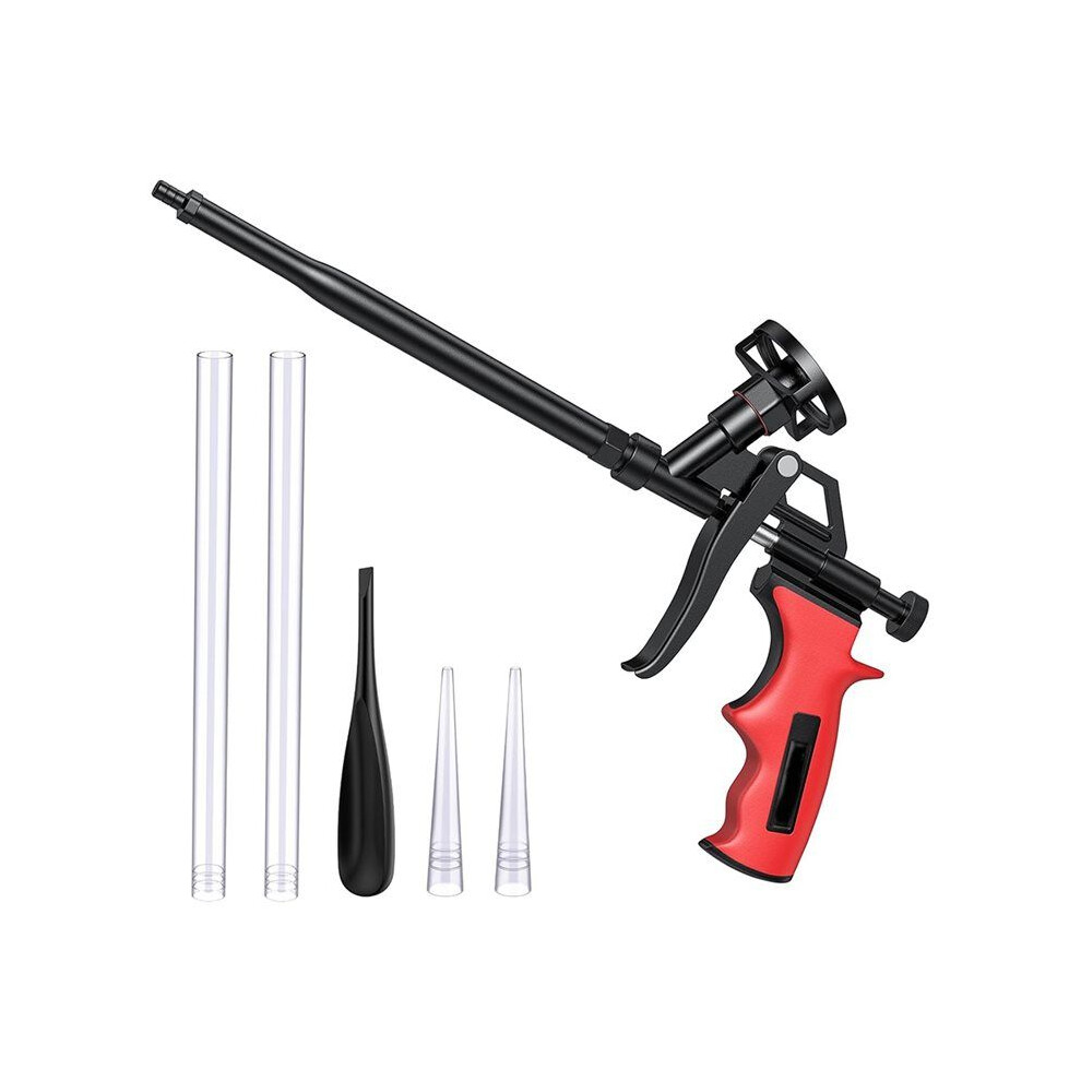 Foam Gun, Professional Foaming Gun Heavy Duty PU Expanding Foam Gun Caulking Gun Spray Application Applicator