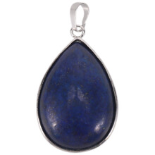 PENDENTIF PENDANT LASURITE LAPIS LAZULI GOUTTE 36X26MM
