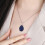 Collana-Ciondolo gemma preziosa Lapislazzuli 1.42x1.02" 5