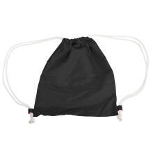 (One Size, Black) Bagbase Icon Drawstring Bag/Gymsac