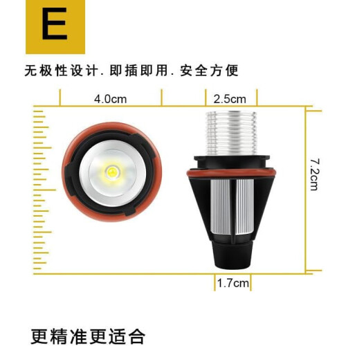 LED Angel Eyes For BMW E39 E53 E60 E61 E63 E64 E65 E66 E87 525i 530i Xi 545i M5 Marker Lights 2x5W Blue Light OPP Packaging 1