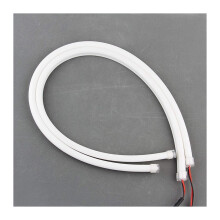 Angel Eyes 2 Pcs LED DRL Flexible Tube Daytime Running Lights Turn Signal 30cm 45cm 60cm White