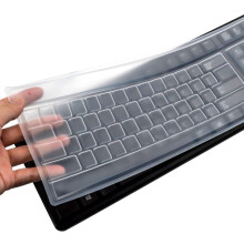 (Pack of 2) Reusable Waterproof Keyboard Cover, Universal Clear Anti-Dust Keyboard Skin Protector Cover for 104/107 Keys Standard Desktop Keyboard