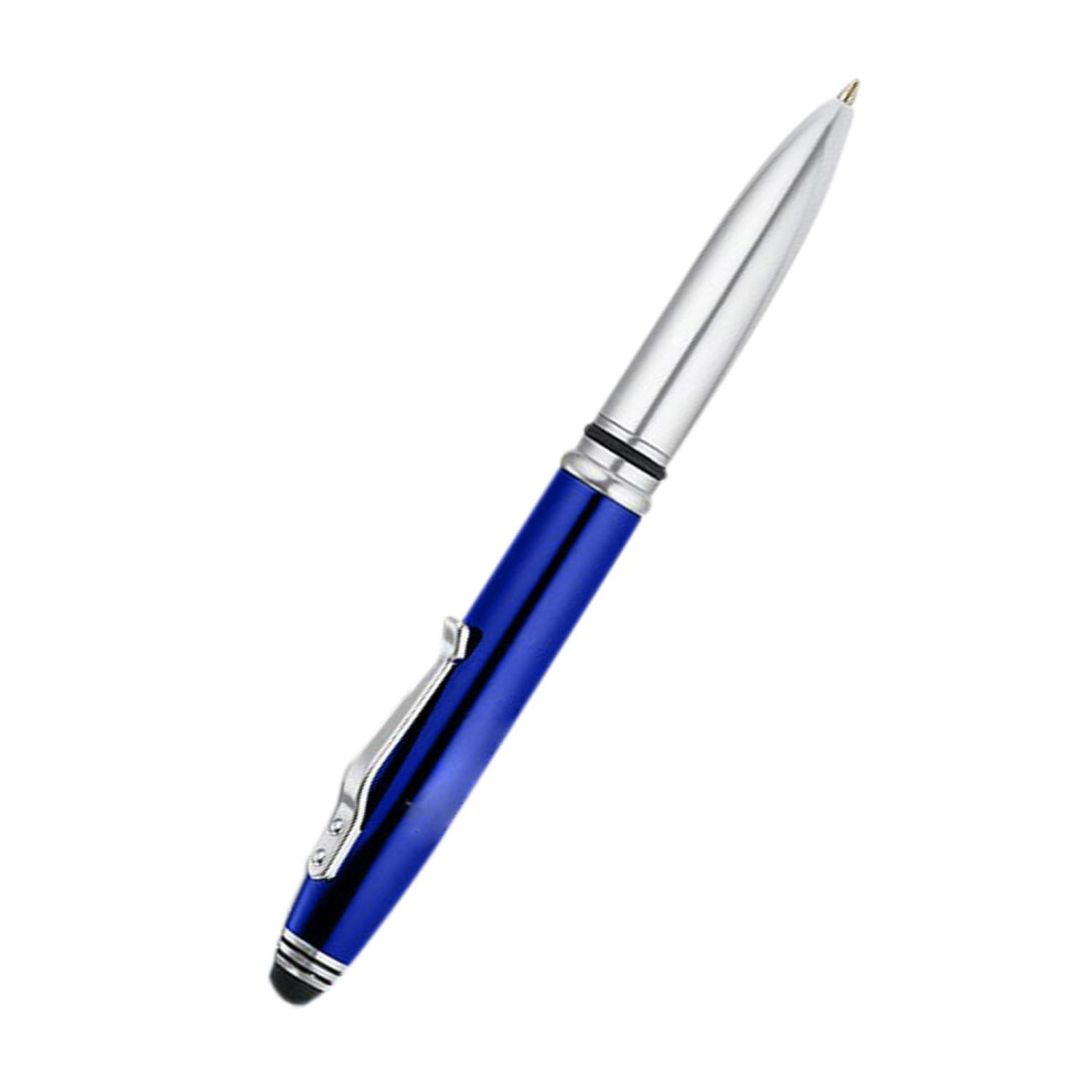 (Royal ) 3-In-1 Stylus Pen With Capacitive Aluminium Pen Stylus, Led Torch Ballpoint Pen Blue/Light 5054387348250
