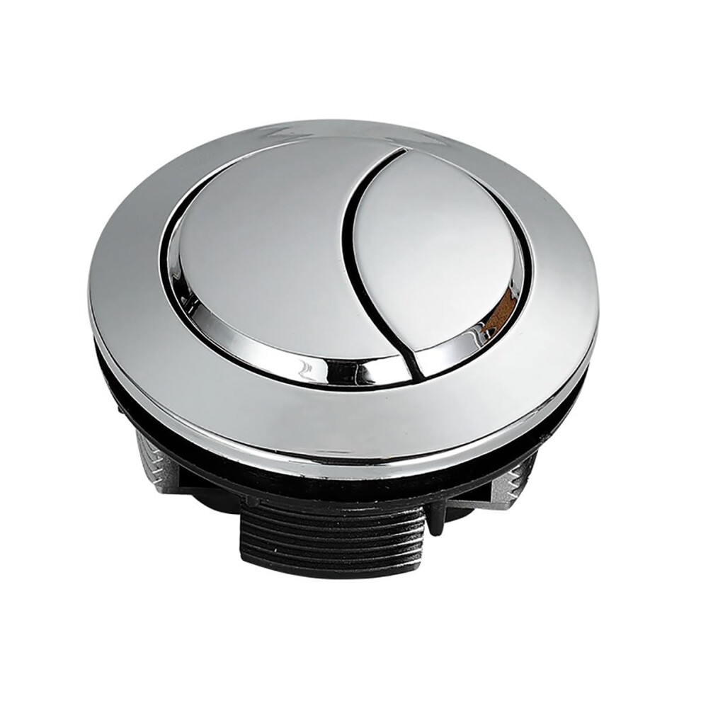 Silver Toilet Dual Flush Push Button Stainless Steel Spring Flusher Button For Bathroom Toilet Tank (M) 9347817011234