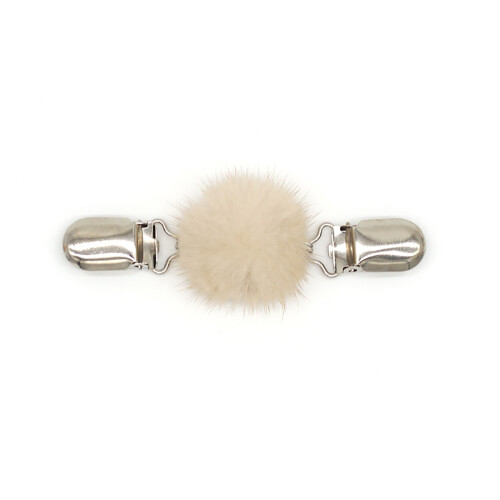 Élégant fermoir à écharpe en forme de sphère de fourrure-Style I 2