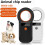 Pet Microchip Scanner USB Dual Frequency 134.2kHz  Brightness OLED Wide Tag Compatibility Black 2