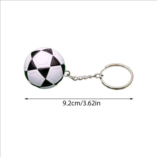 Porte-clés de conception de Football miniature,-noir classique 1