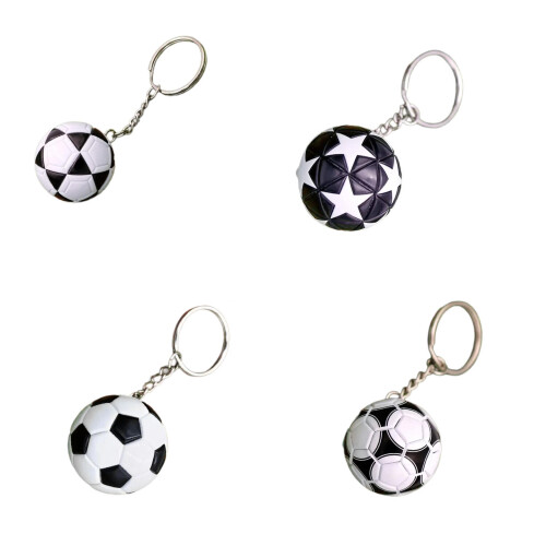 Porte-clés de conception de Football miniature,-noir classique 2