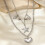 Collier chaîne avec pendentif à la mode, bijoux adapté-argent 5