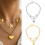 Collier chaîne avec pendentif à la mode, bijoux adapté-argent 3