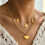 Collier chaîne avec pendentif à la mode, bijoux adapté-argent 7