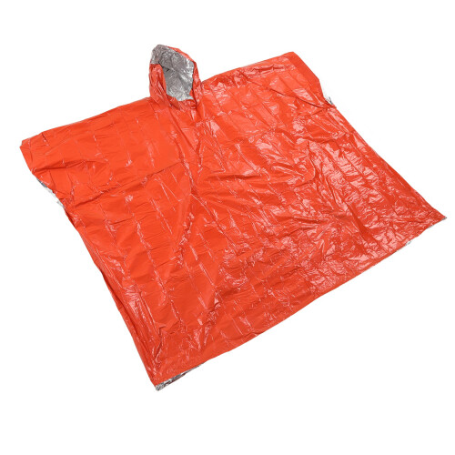 Πόντσο με κουβέρτα Mylar Space, επαναχρησιμοποιήσιμη για επιβίωση σε περίπτωση 1