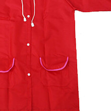 Colorful Children's Raincoat Waterproof Membrane Red, Eco-Friendly Student Rain Gear