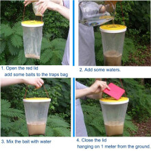 Natural Bait Trap For Outdoor Living, Quickly Eliminate Flies With Ease, Non Toxic Ingredients For Patio Yards Horse Stables Barns Ranches Farms (2